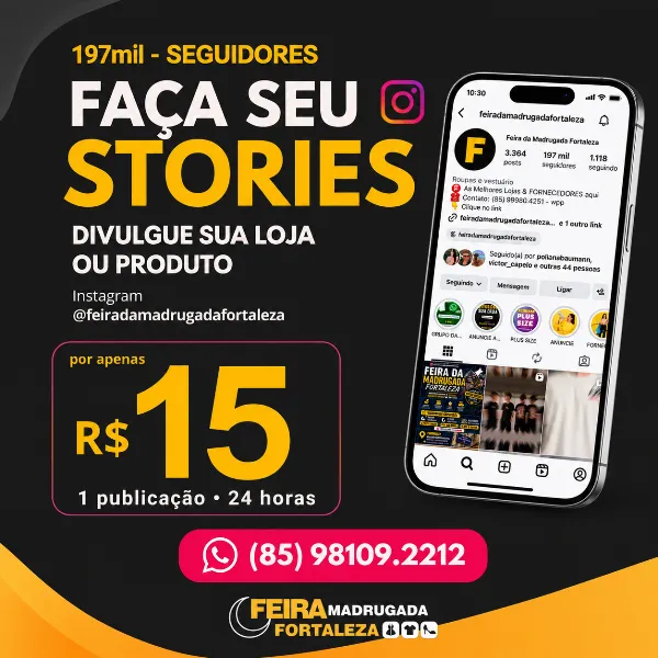 Publicidade Feira da Madrugada Fortaleza